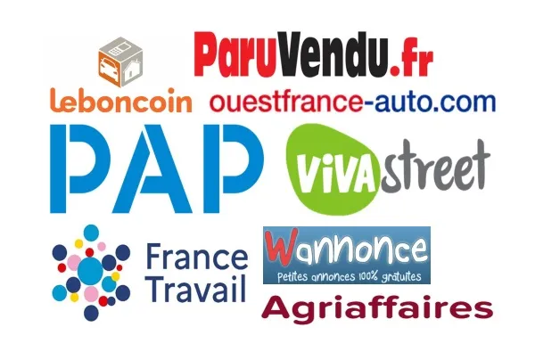 Loghi dei migliori siti di annunci economici in Francia